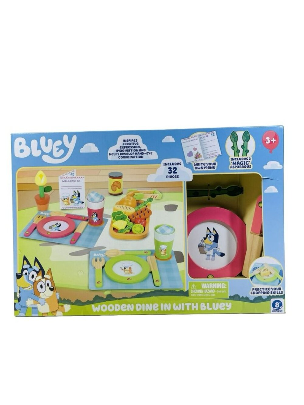 Bluey Dine With Bluey Wooden Dining Playset 32 Pieces